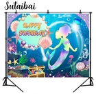 Виниловый фон для студийной фотосъемки с изображением русалки