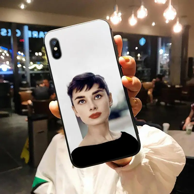 

British actors Audrey Hepburn Phone Case for iPhone 11 12 pro XS MAX 8 7 6 6S Plus X 5S SE 2020 XR