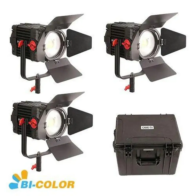 

CAME-TV Boltzen MKII 150w F150S-MK2-3KIT Fresnel Focusable LED Bi-Color 30900 Lux@1m Led Video Light