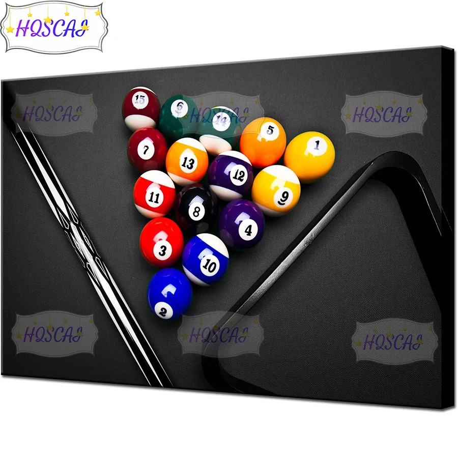 

Набор для алмазной вышивки «Бильярд», алмазная картина с кием, полноразмерная, квадратная, круглая, алмазная вышивка, украшение для дома, рождественский подарок, 5D