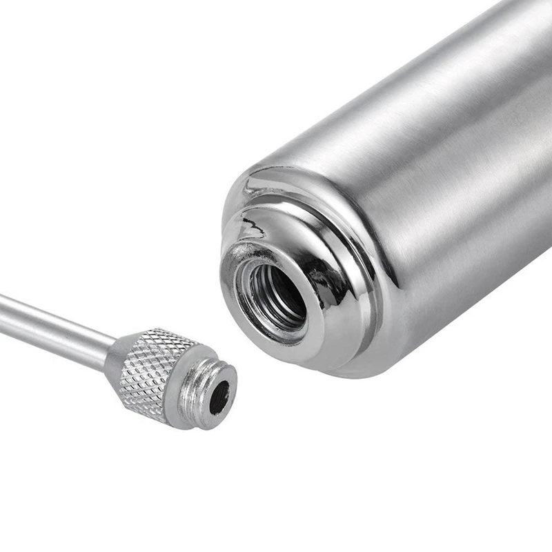 Meat Injector Syringe 2-oz Marinade Flavor 304 Stainless Steel with 3 Professional Needles 2 Cleaning Brushes and 4 Si |