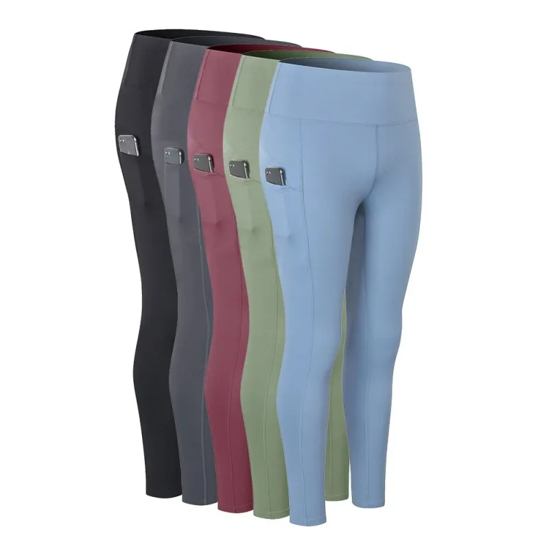 

Женские открытые Йога штаны; Одежда с карманами Для женщин с высокой талией хип-лифтинг эластичные штаны для фитнеса жесткие Йога фитнес сп...