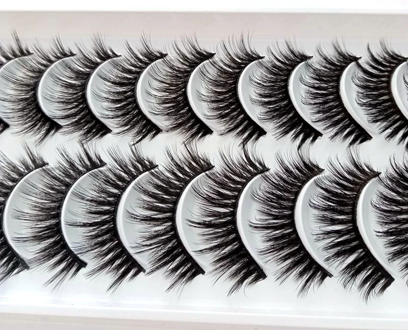 Новинка 5/10 пар 3D норковые ресницы натуральные толстые скрученные пушистые маленькие накладные ресницы делают женщин красивыми в мгновенные ресницы