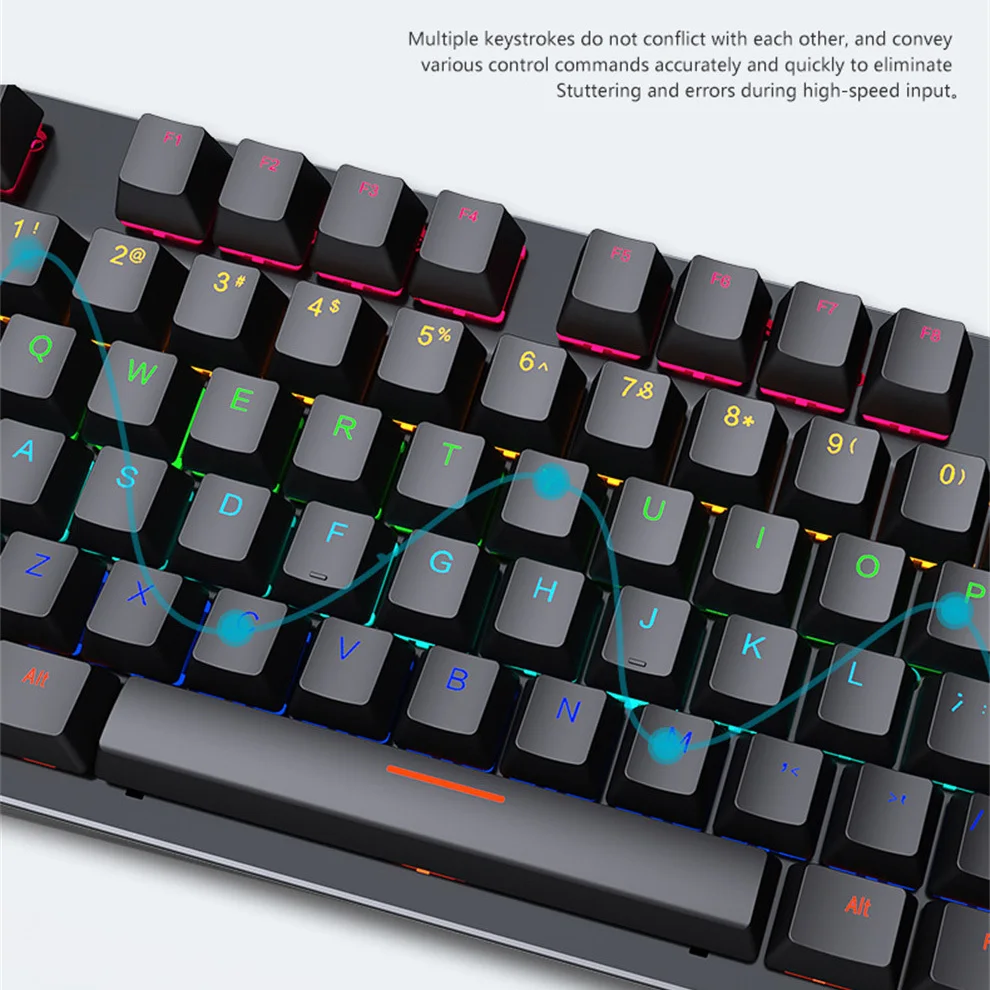 Клавиатура Jelly Comb Механическая Проводная игровая с RGB-подсветкой 87 клавиш |