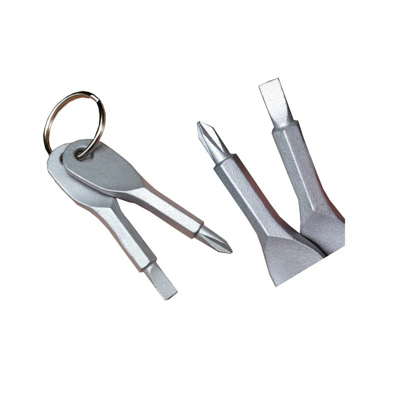 

1set Portable Phillips Slotted Screwdriver Key Ring keyring Multi Mini Pocket Repair Tool Gadget Camp Hike Outdoor