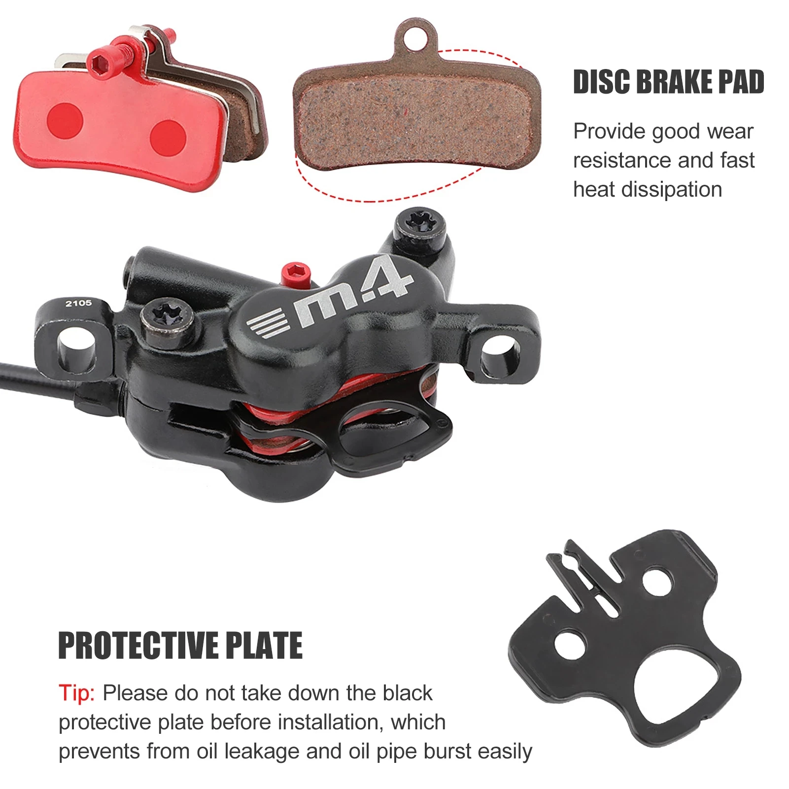 Гидравлический тормоз MT420 для горного велосипеда 4 диска тормозные колодки из