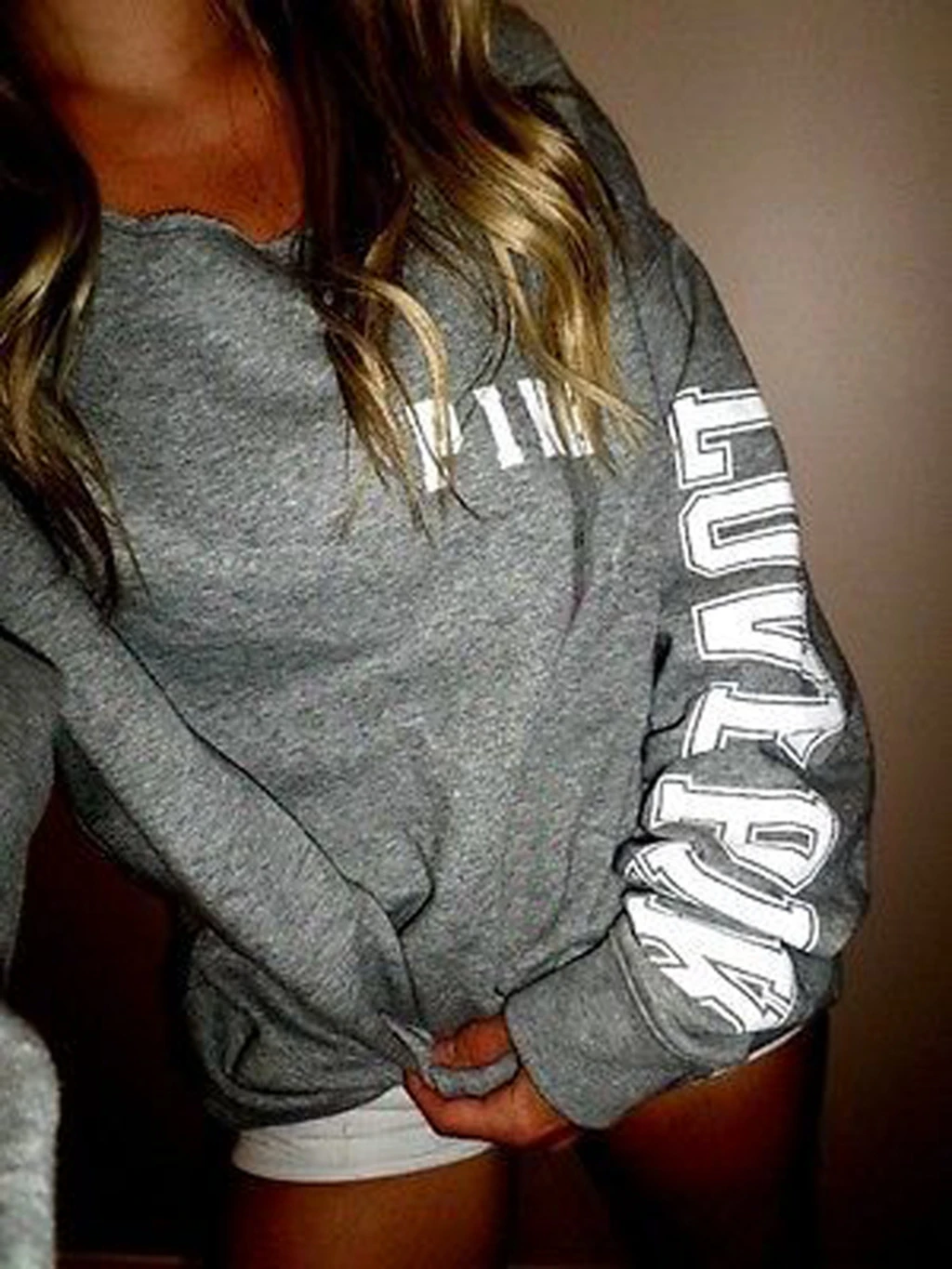 Местный сток Модные женские толстовки повседневные с принтом свободные