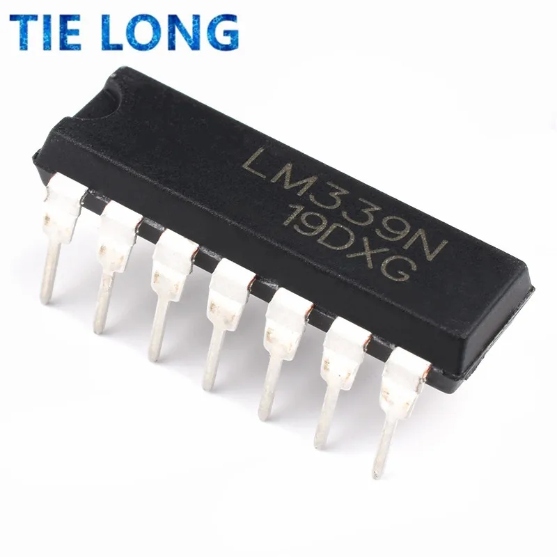 10 шт. LM339N DIP14 LM339 DIP 339N DIP-14 четыре одиночные поставки компараторов новые и