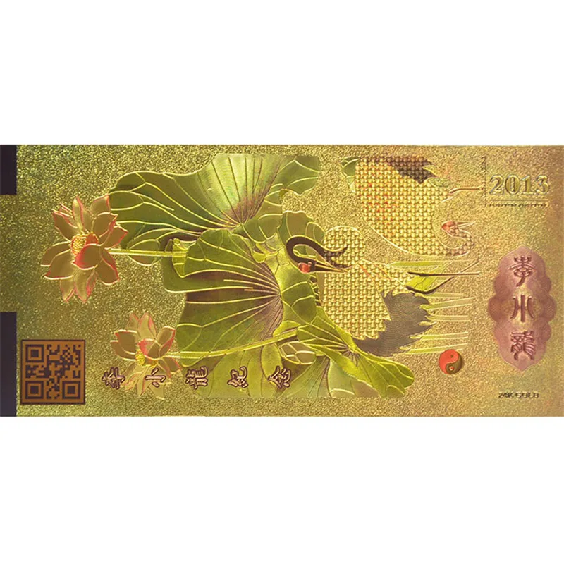 WR 2019 Горячая новинка искусственная кожа оптом Брюс Ли 100 Золотая фольга банкнота