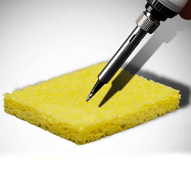 10 шт. желтые чистящие губки для прочной пайки сварочной станции наконечники