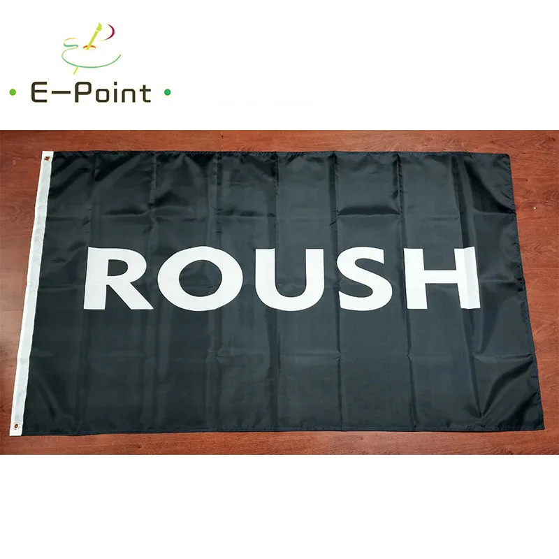 

Черный флаг Roush, размер 2 фута * 3 фута (60*90 см), размер 3 фута * 5 футов (90*150 см), рождественские украшения для дома, флаг, баннер, подарки
