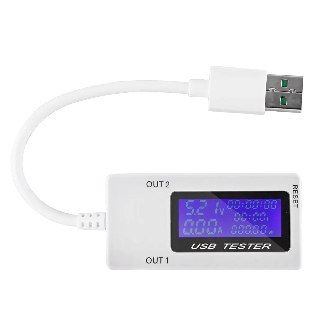 Мини двойной USB тестер напряжения тока Амперметр зарядки монитор usb порты