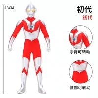 13cm small soft rubber ultraman na action figures model doll furnishing articles childrens assembly puppets toys