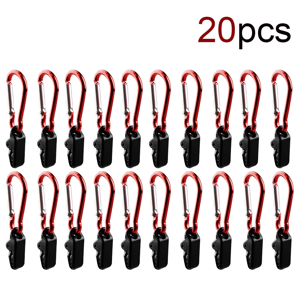 

5/10/20pcs Hook Windproof Clamp Survival Grommet Tent Clips Buckle Awning Tarp Fixed Outdoor Camping Tent Accessories