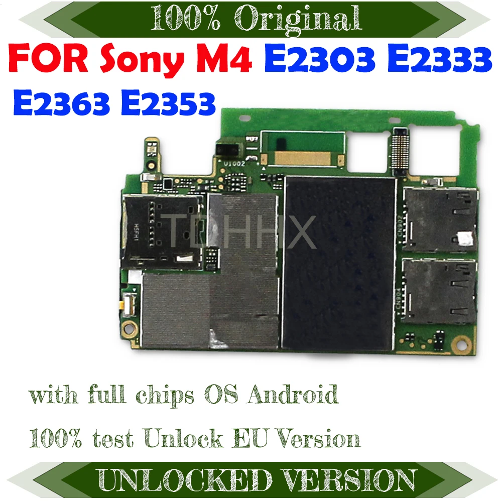 Complete Logic Boards for Sony Xperia M4 Aqua E2303 E2333 E2363 E2353 motherboard EU version 100% tested with full chips plate | Мобильные