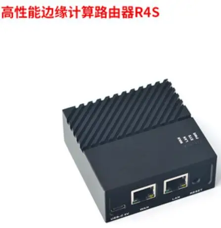 Для NanoPi R4S mini route Радиатор вентилятора с акриловым корпусом RK3399 двойной