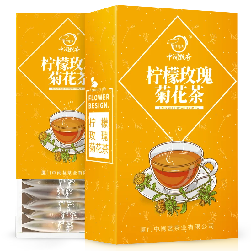 

[Buy one get one free]Hot sale dried fetal chrysanthemum rose fruit tea bags lemon slices rose chrysanthemum tea combination
