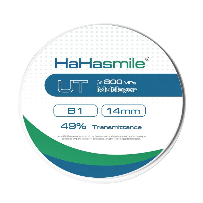 

HaHaSmile HaHaSmile UT-Multilayer-B1 98 With Restoration Bridge Tooth Dentist For Crown Inlay Onlay Implant Anterior