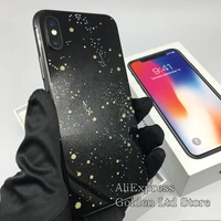 for iphone x phone housing black samurai starry sky back mobile phone shell private customized limited edition