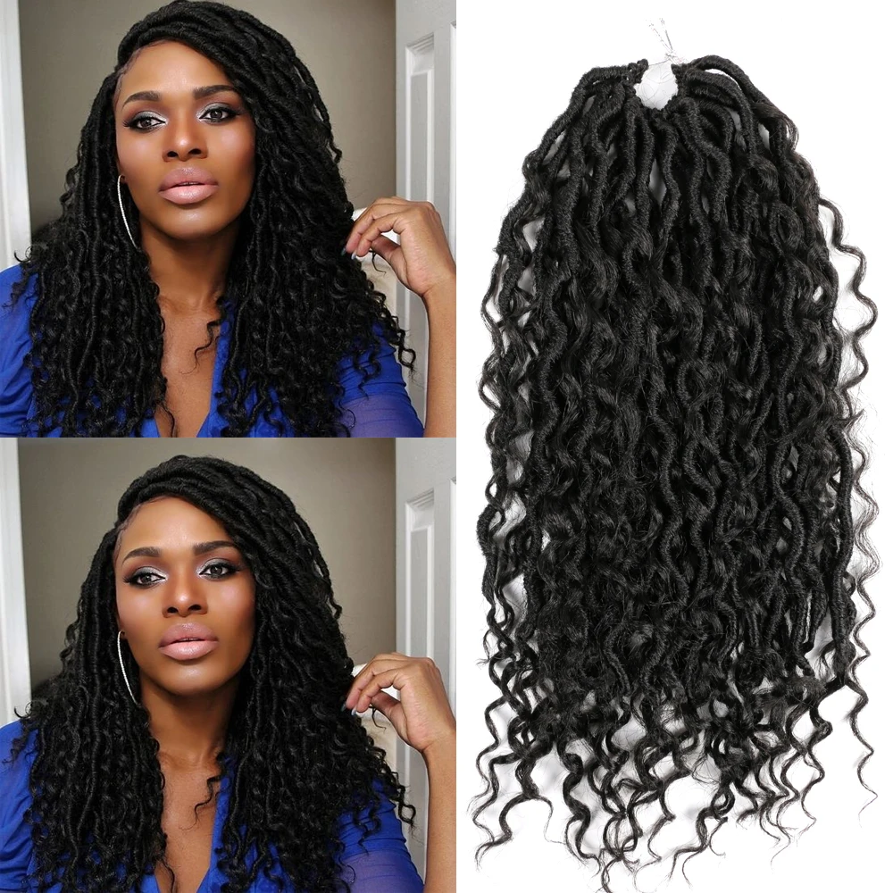 

YunRong 18Inches Synthetic Crochet Braids Hair River Goddess Extension TGray 1B Ombre Brown Curly River For Black Woman