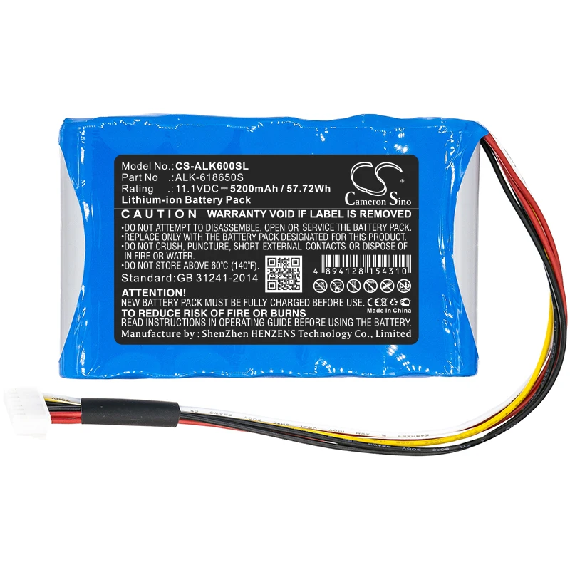 

Cameron Sino ALK-618650S Battery for Eloik BY-A6 BY-A6s 5200mAh