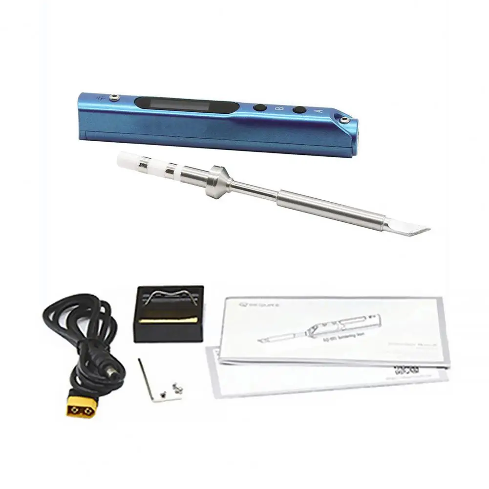 

SQ-001 new Mini Electric Soldering Iron Adjustable Temperature Portable Solder Welding Station DC Power Input 100-400 Degree