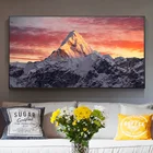 Everest горный в закат плакат и принты картины на холсте Картина Пейзаж картины украшение для Гостиная Куадрос