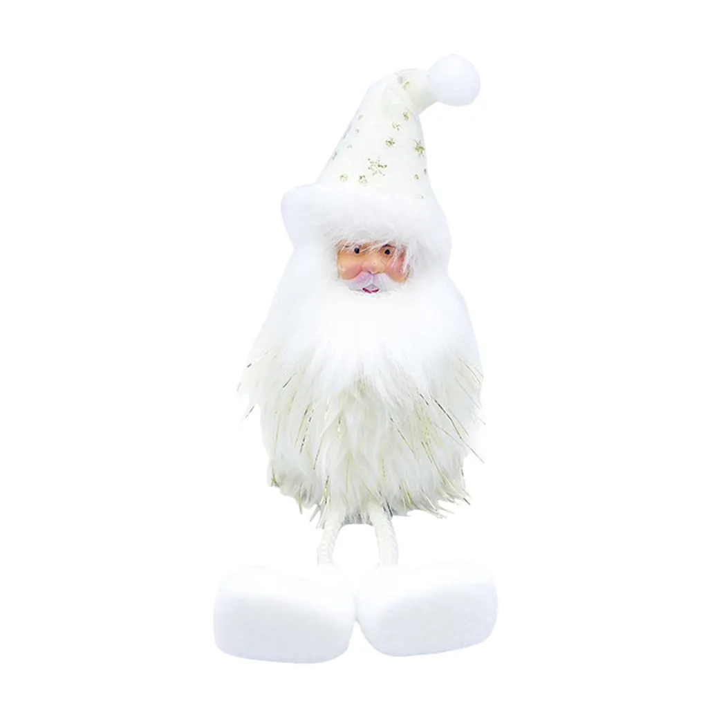 Рождественская ткань плюшевая кукла Санта украшения пена елка снеговик подвеска