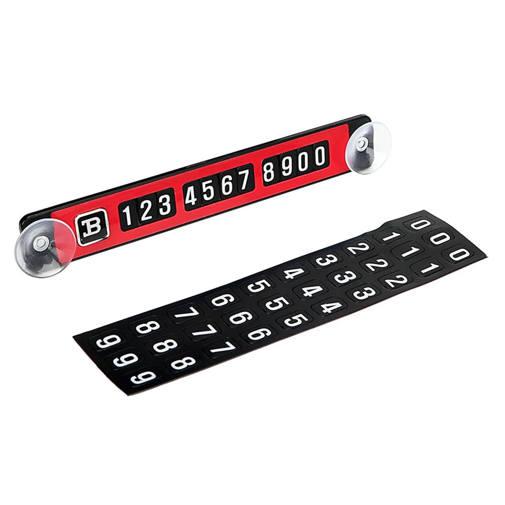 Hot selling Cool Parking Card Magnetic Phone Number Plate Sucker Temporary Car Sticker New Accessories with | Автомобили и
