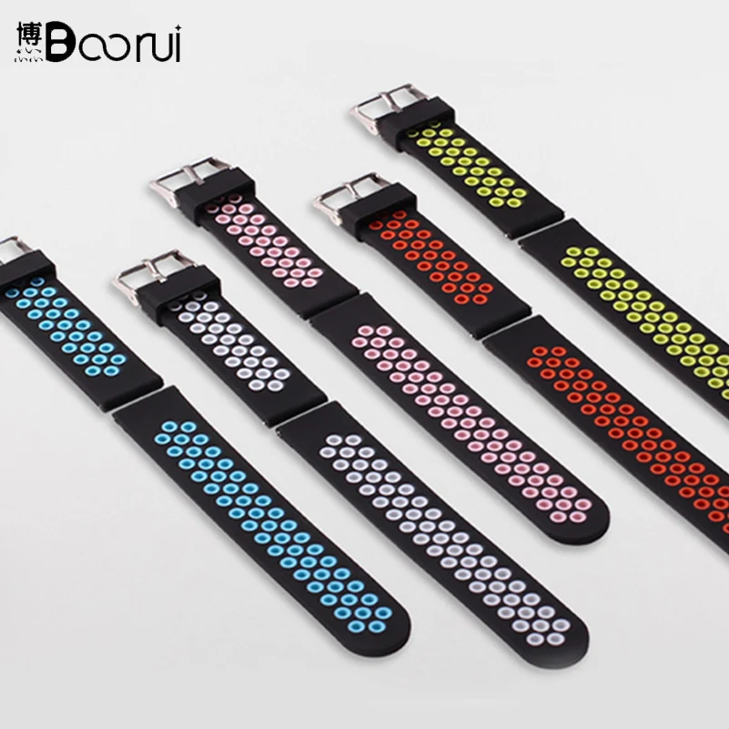 Ремешок BOORUI для xiaomi Amazfit pace силиконовый браслет amazfit bip mijia quartz Garmin Forerunner 645 Vivoactive 3 20