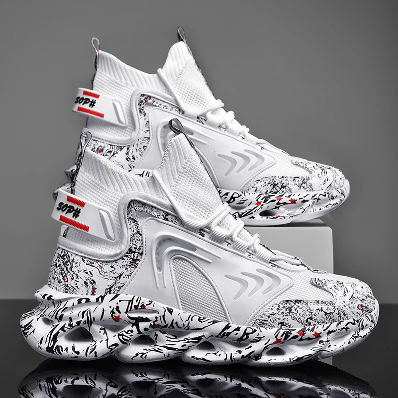 Мужские кроссовки для бега большого размера высокоскоростные уличные