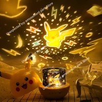 pokemon pikachu rotating projection lamp music light six kinds of projection replaceable night light children toy birthday gift