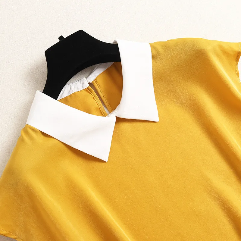 

Summer Designer Casual Suit Women 2020 Fashion Lady Two Piece Outfits Solid Shirt and Aline Skirt Matching Sets Casual Twinset