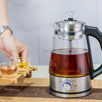 electric kettle coffee tea maker black pu er glass tea maker automatic steam spray teapot kettles health pot 1l