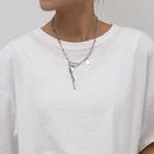 Цепочка со звездами из нержавеющей стали для женщин и мужчин, модные ожерелья 2022, корейские украшения