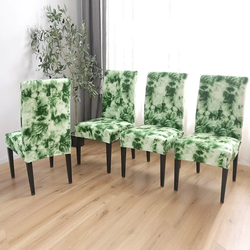 4/5/6 Pieces Chair Cover Chair Covers for Weddings Slipcovers Stretch Removable Dining Seat Seat Covers Housse De Chaise