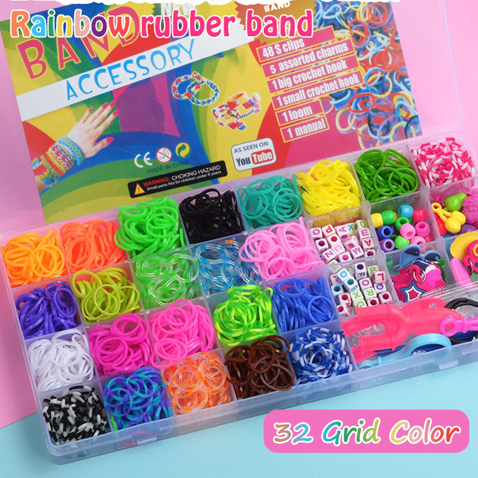 32 сетки красочные жгутовых полосок веревка установка резиновых защитных Премиум