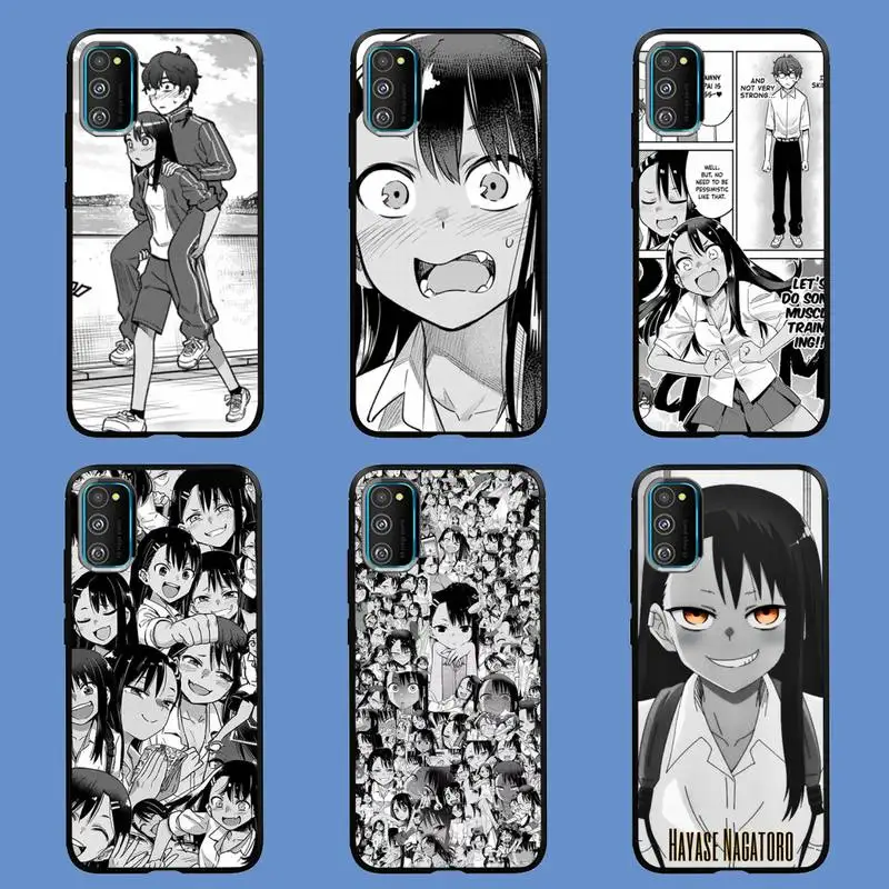 

Nagatoro San Anime Aesthetic Black Phone Case For Samsung S6 S7 Edge S8 S9 S10 E lite2019 S20 Plus Cover Fundas Coque