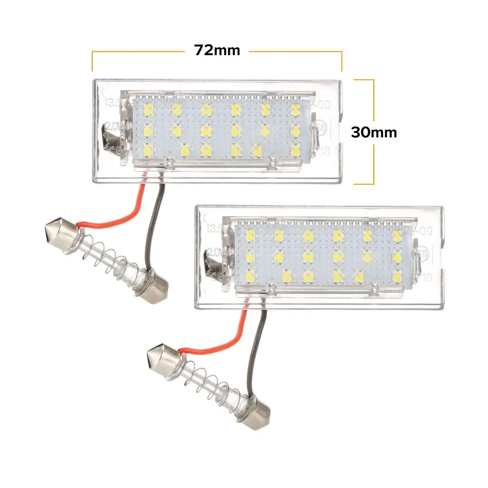 Светодиодсветильник лампа CANbus 18 SMD 3528 для BMW E53 X5 1999-2003 E83 X3 03-10 2 шт. | Автомобили и