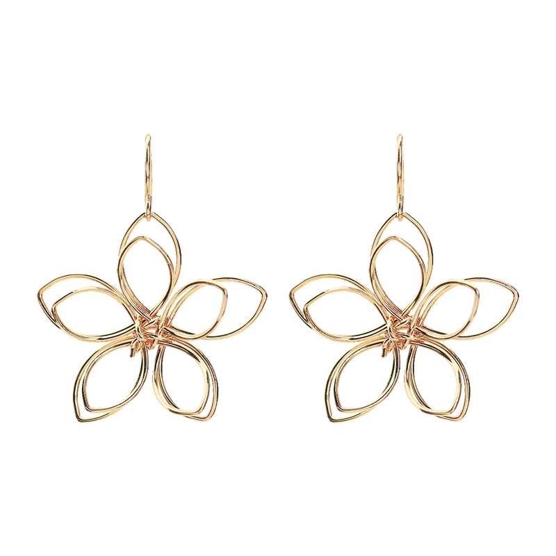 Женские серьги подвески в цветочек минималистичные Ювелирное Украшение|earrings