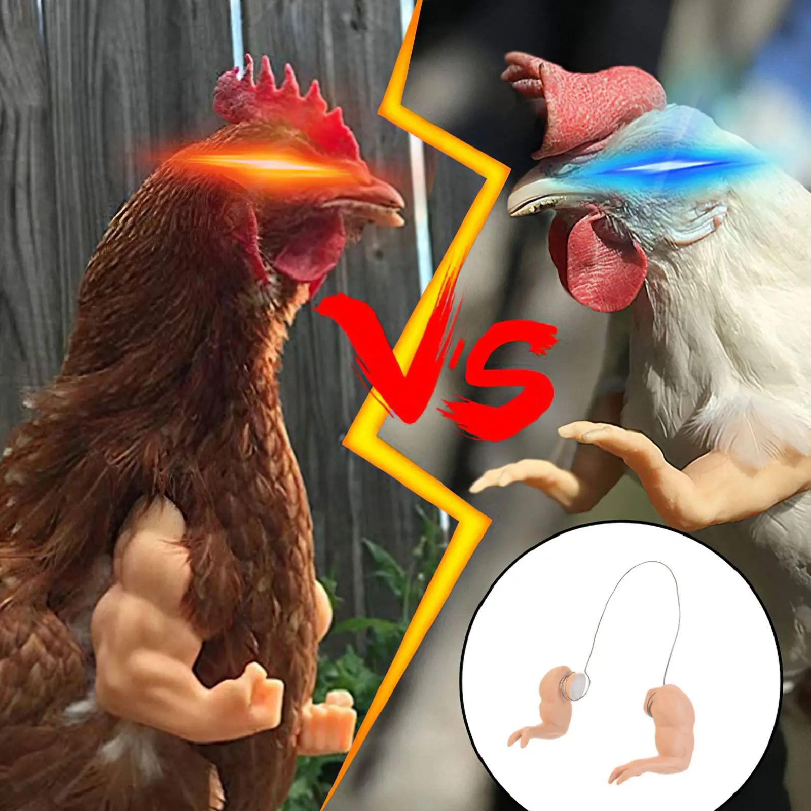 

Chicken Arm Toy Gift Chicken Arms Props Chicken Forelimb Decoration Spoof For Pet Themed Party Farm Animal Supplies