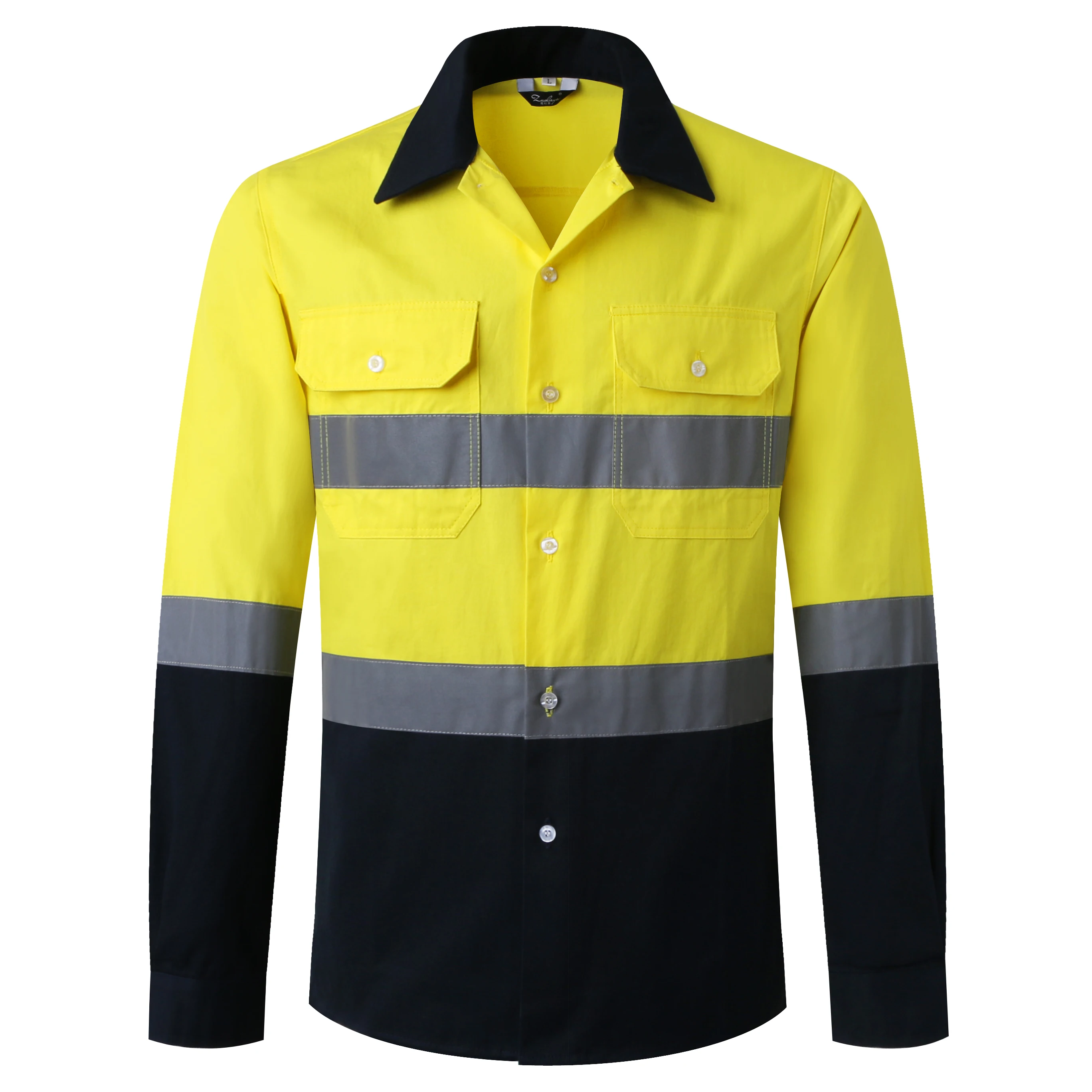 Мужская Светоотражающая рубашка с длинным рукавом Размеры S/M/L/XL/XXL/XXXL/4XL | одежда