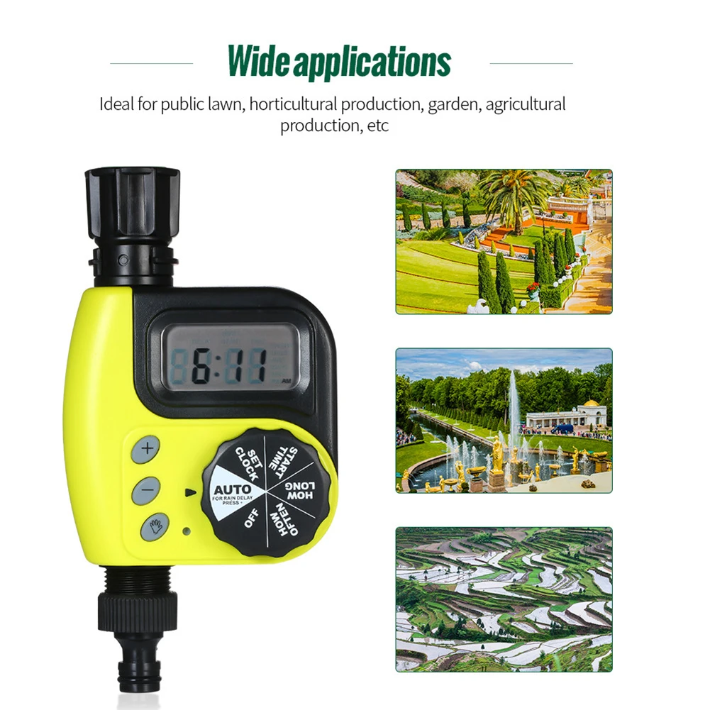 Garden Watering Timer Programmable ABS Automatic Irrigation Controller Electronic Tool | Дом и сад