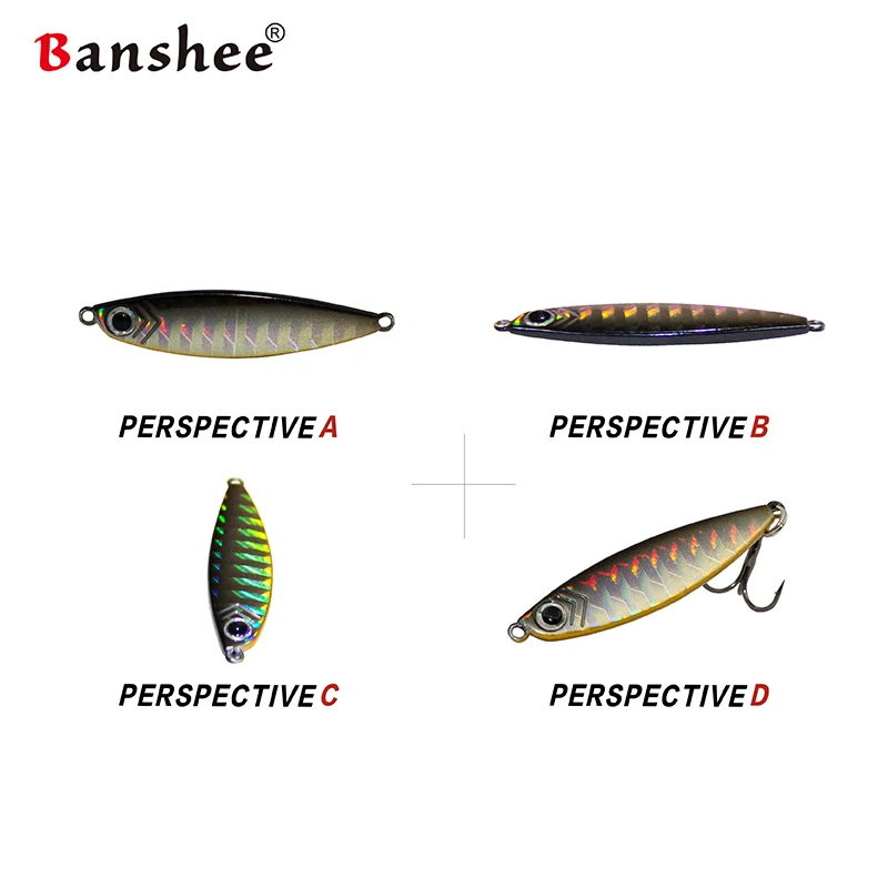 Металлическая блесна Banshee рыболовная приманка ложка для форели литая джиг-ложка 7