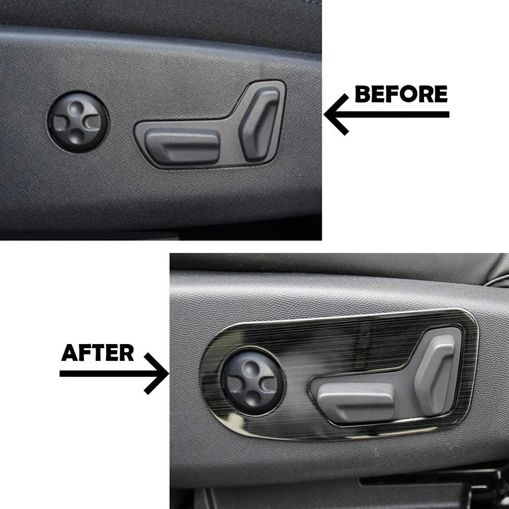 Внутреннее сиденье Кнопка регулировки ободок молдинг крышка для Citroen C5 aircross 2017 2018