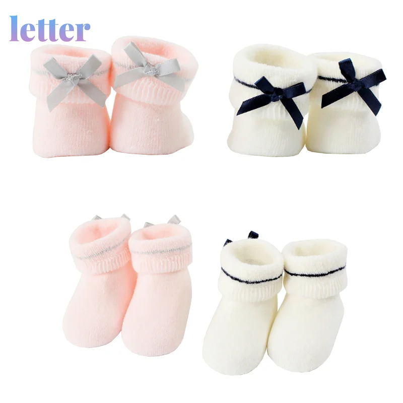 

New Newborn baby bow girls baby socks casual non-slip girls baby foot socks baby floor socks girl