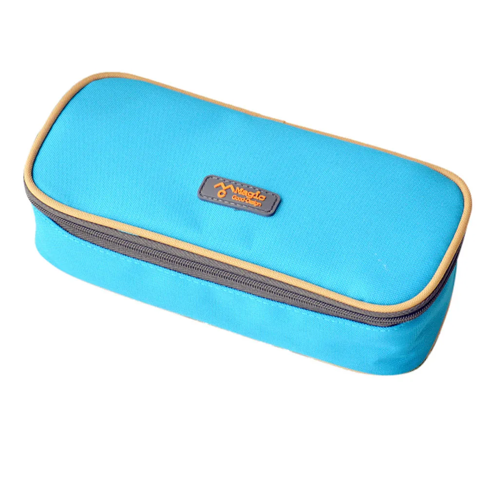 20# Trousse Scolaire большая емкость многофункциональная холщовая пенал сумка-Органайзер для хранения пенал Trousse Scolaire Stylo