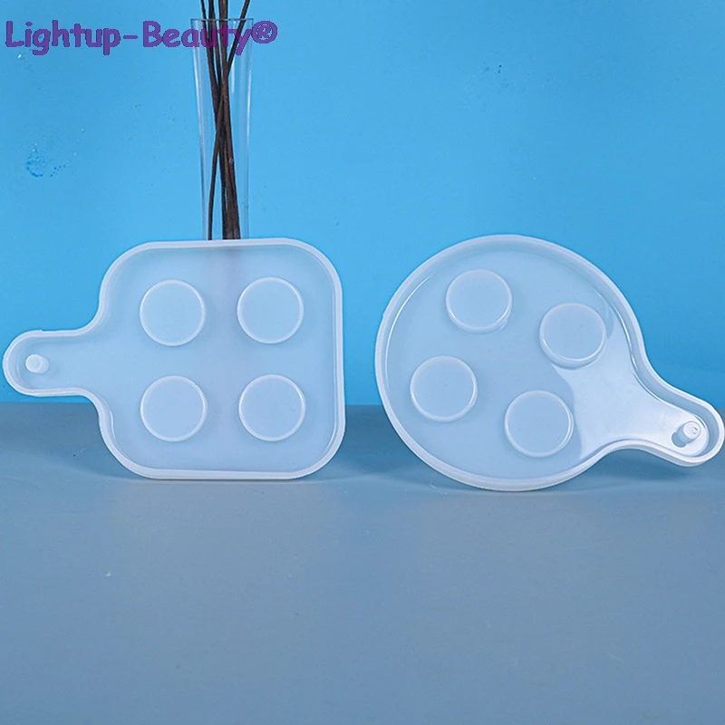 

Wine Glass Tray Silicone Mold DIY Resin Beer Cup Coaster Base Home Decoration