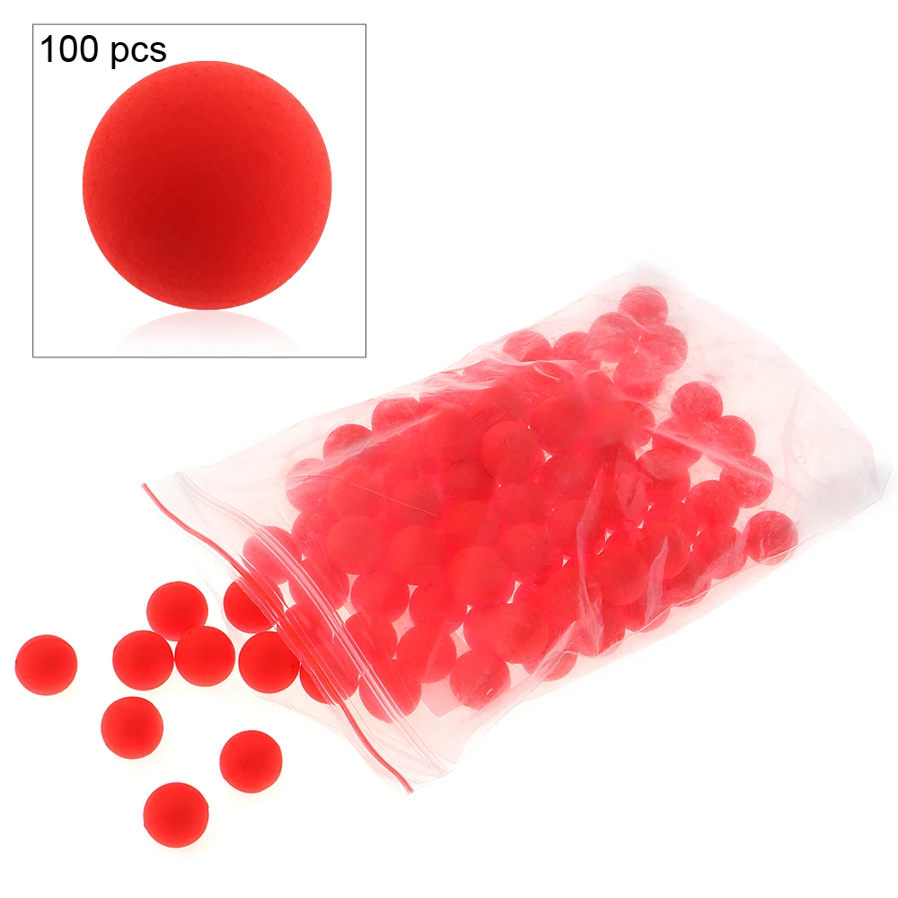 

100 шт./лот 5 # Рыболовные Поплавки из красной пенополистирольной пены, мяч, привлекательные бобы для морской/пресноводной рыбы