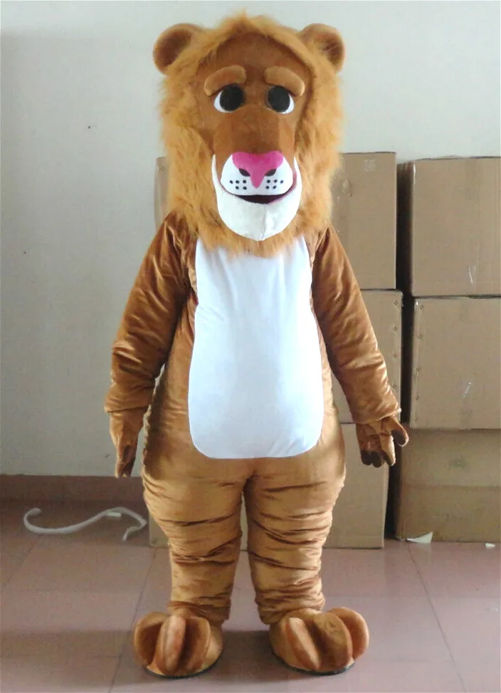 Костюм талисман для косплея с изображением животных на Хэллоуин коричневый